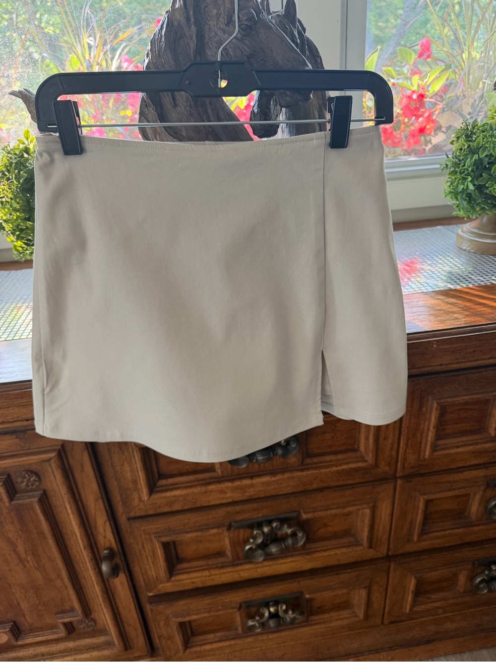 wild fable Cream High-Rise Mini Skirt
